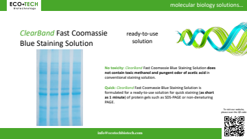 Fast Coomassie Blue Staining Solution